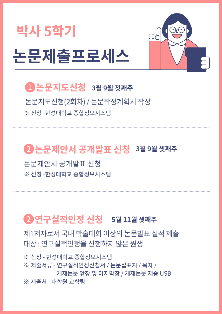 박사 5학기 논문제출프로세스